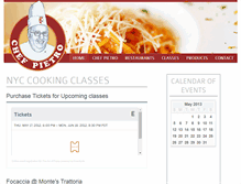 Tablet Screenshot of chefpietro.com